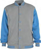 UK021 Kids 2-tone College Sweatjacket 300 GSM Fleece 63%