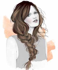 BRAID UP-DO Bringing out someone s youthful side? Twirl it up with a cute braided look. 1 On damp hair apply Dramatize It. Blow-dry the hair with a boar bristle brush.