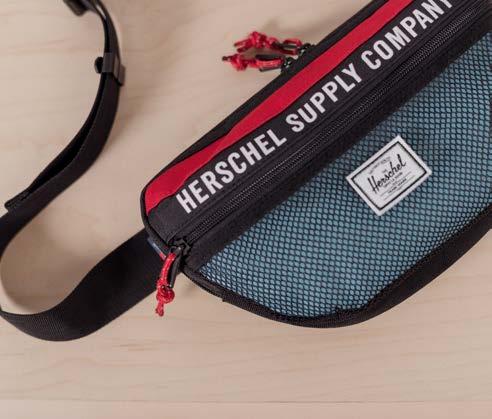 HERSCHEL SUPPLY ATHLETICS The Herschel Supply Athletics Collection is designed for a seamless transition from sport to street, with custom features and contrast materials inspired by activewear from