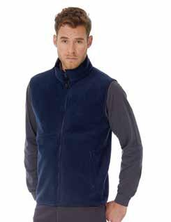 soft intermediate layer with great heat-insulating properties Stand-up collar Tone-on-tone zipper with inside front lap Both sides brushed Breathable Armhole with polyester edging Polyester twill