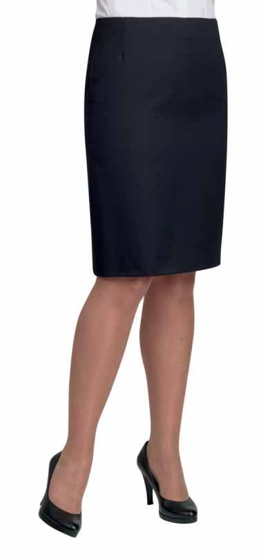 loops. Sigma Skirt (Black) Straight skirt, centre vent.