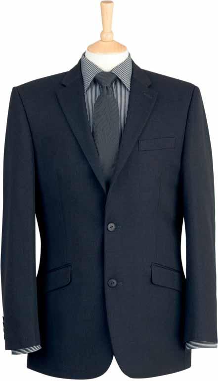 Alpha Jacket (Navy) Single breasted jacket, 3 button front, centre vent, 3 inside pockets, Sew Easy  Sizes: 36" - 48"
