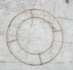 fit around a wire wreath ring Use a reel of wire and work all round