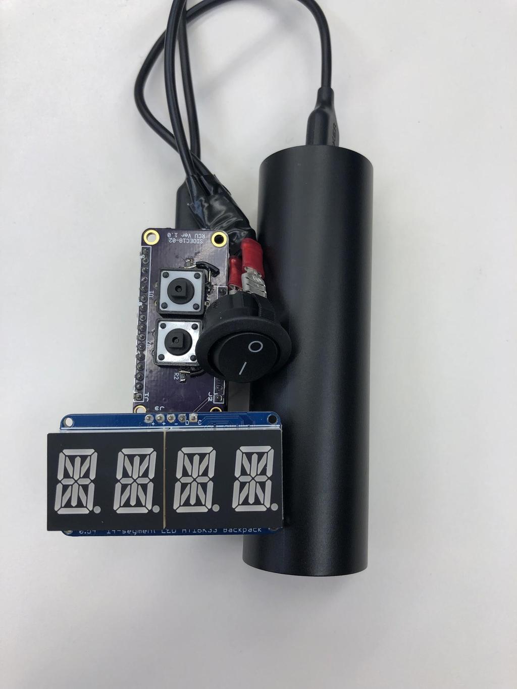 RCU Design Main Controller: Adafruit Huzzah with ESP8266 Battery operated Connects to the MCU using TCP sockets and sends the change in temperature Displays current temperature, set temperature and