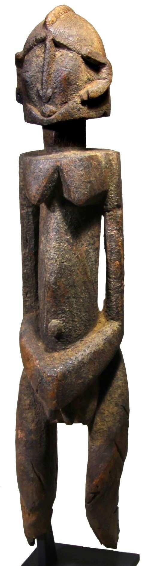 Dogon Bombou-Toro 199X Grande sculpture représentant le nommo. 18ème siècle env. Radiocarbone C14. H. cm. 61 Collection hollandaise du début des années '60.