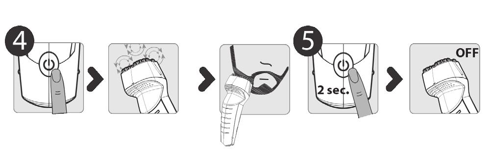 You can easily adjust the comb guide to your desired length