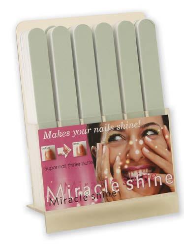 QB-311 Miracle Shine file, 30 piece perspex display stand