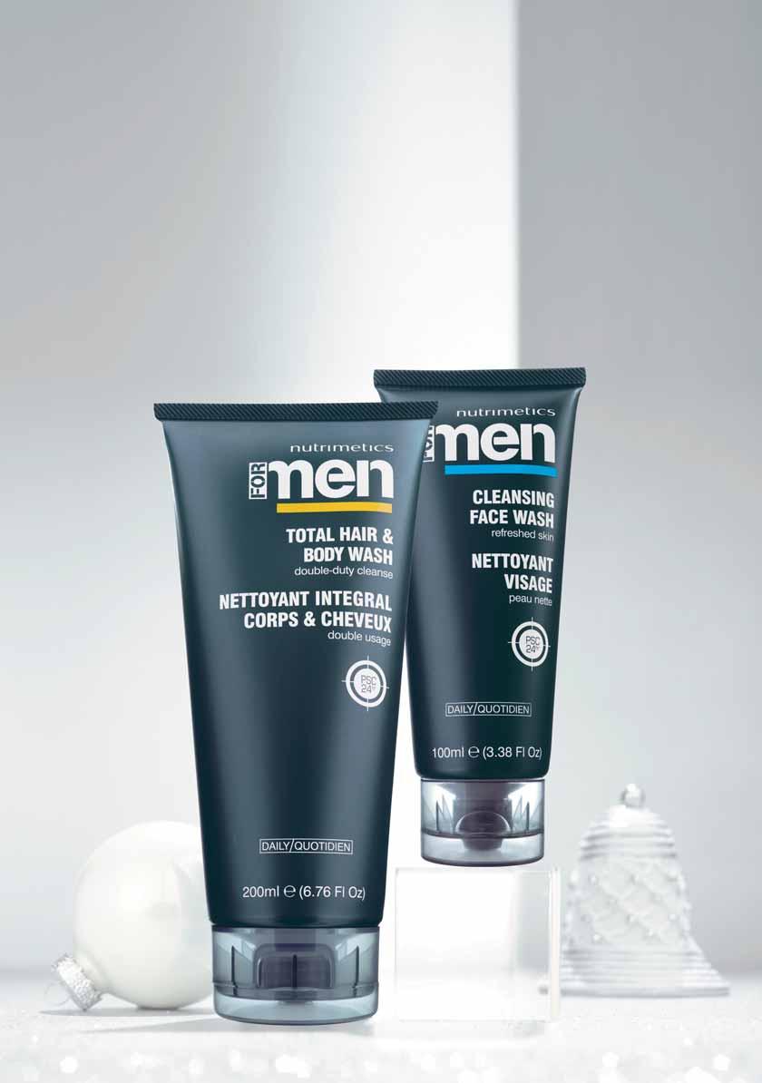 gifts for him this Christmas Formulated with ProSkin Control 24hr, For Men Total Hair & Body Wash delivers the care his hair and skin needs to look its best with a minimum of fuss.