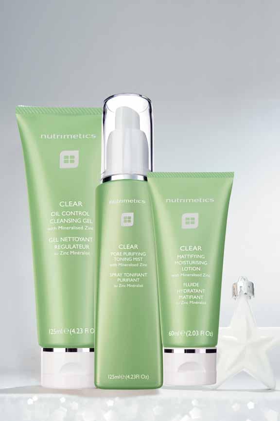 clear skin beauty Clinically-proven Clear is formulated with Mineralised Zinc to regulate the skin s sebum (oil) production and reduce the occurance and severity of