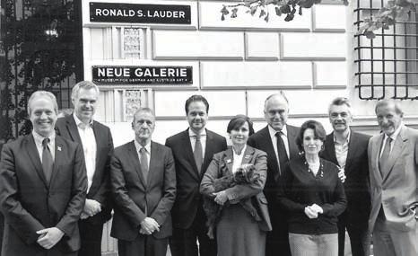 Neue Galerie board members, from left: Scott Gutterman, Christoph Thun-Hohenstein, Ernst Ploil,