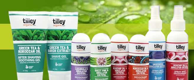 Why Tilley Organic? Tilley Organic is proud to offer an Australian Certified Organic Personal Care Collection.