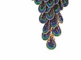 gem-studded peacock pendant