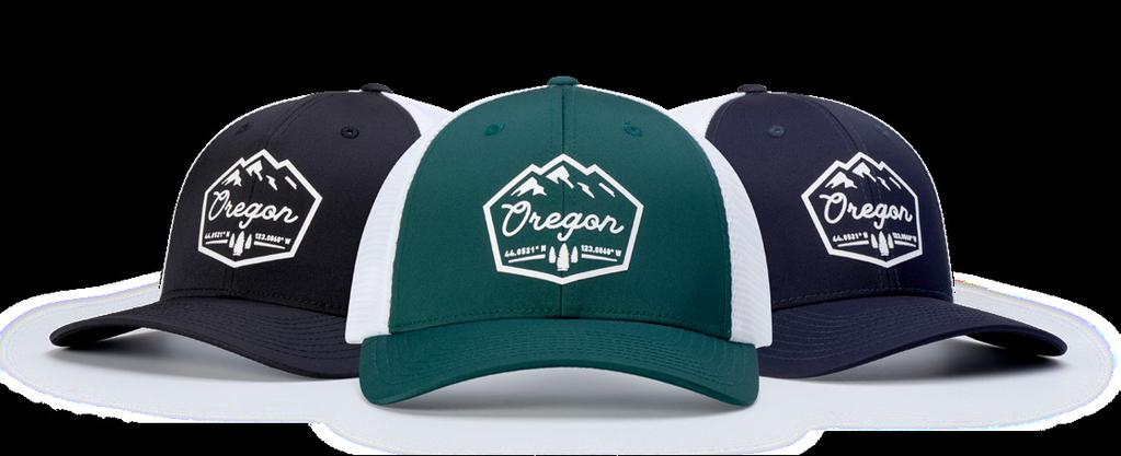 OUTDOOR SPORT 174 PERFORMANCE TRUCKER FIT: ADJUSTABLE SNAPBACK SHAPE: CASUAL STRUCTURED FABRIC: PTS LITE/SPORT MESH S-BAND: STAY-DRI PERFORMANCE OUTDOOR SPORT SILICONE PRESS OD211 COLORS: First