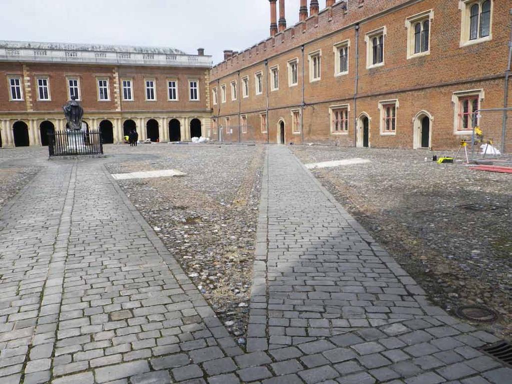 Eton College courtyard showing the current