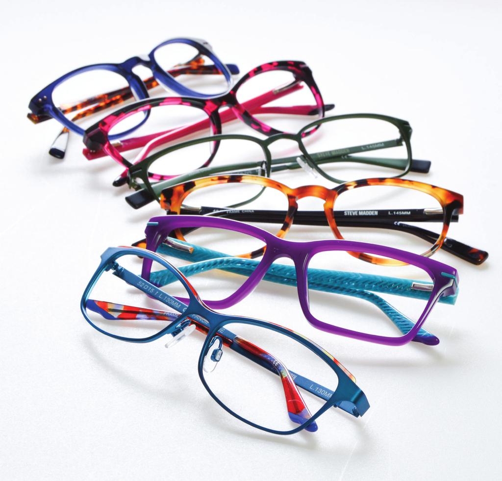 The collection utilizes many new lightweight metals as well as high-definition compressed acetate (DCA).