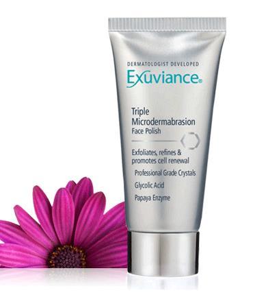 Exuviance Triple microdermabrasion Facial For all skin types 55 for 60 minutes - Formulated with a triple-action approach to skin resurfacing, in a single, yet powerful treatment.