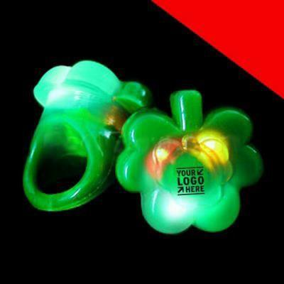 Product Name LED Jelly Shamrock Rings Light Up Description LED rings are a great accessory for any type of celebration. Our LED shamrock ring is perfect for St. Patrick's Day parties!