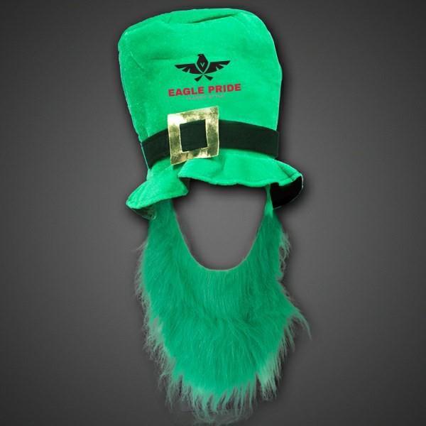 Product Name St. Patrick's Day Hat with Green Beard Description Top of the morning to your brand! This St.