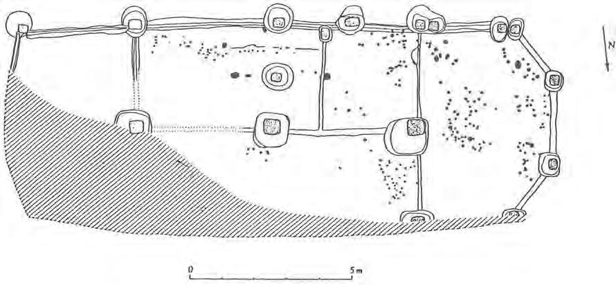Figure 20. Plan of house VII, Mirville (Figure 8.23b, from Higham, R. and Barker, P., 2006. Timber Castles, University of Exeter Press, Exeter, 264) Figure 21.