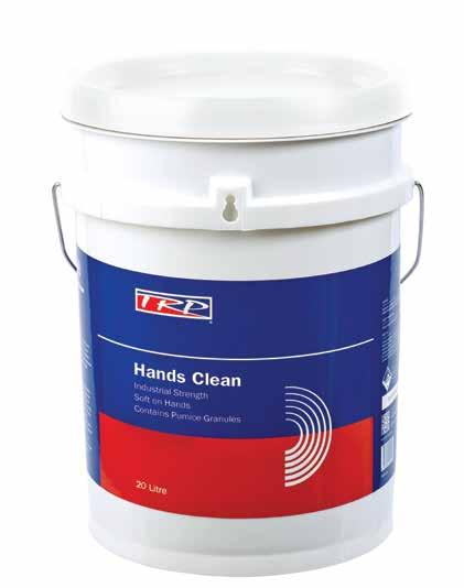 HANDS CLEAN Industrial strength hand cleaner using pumice grain to remove dirt and grime