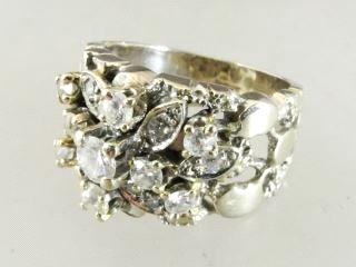 Lot # 458 459 Lot # 453 453 14k white gold and diamond ring with appraisal.