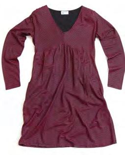 Northern Stripe Dress WWT1295 70% amboo / 30% Organic otton Jersey.
