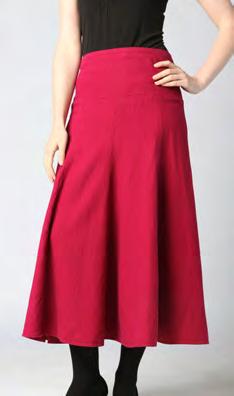 lack 20111195 Multi Skirt WS1105 55% Hemp / 45% Rayon Sizes: 1, 2, 3, 4, 5. Denim.
