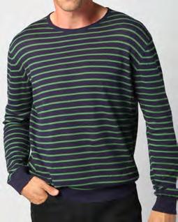 Men s Reverse Stripe Jumper MST1519 Hemp / Organic otton Knitwear Sizes: