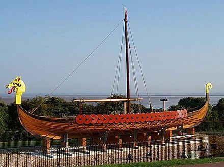 Viking ships The Vikings built fast ships for raiding and war. These ships were 'dragon-ships' or 'longships'. The Vikings also had slower passenger and cargo ships called knorrs.