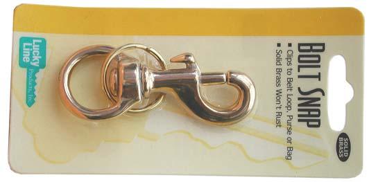 15 ) Clips with Split Rings Loose 875/1 Trigger snap Used to attach keys to sports bags, handbags or a belt loop.