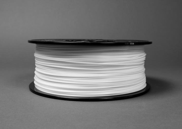 FILAMENT BASICS Your MakerBot Replicator 2X Experimental 3D Printer uses ABS plastic filament, 1.75 mm in diameter, to print objects. [Fig 14.1] The Replicator 2X can also use 1.