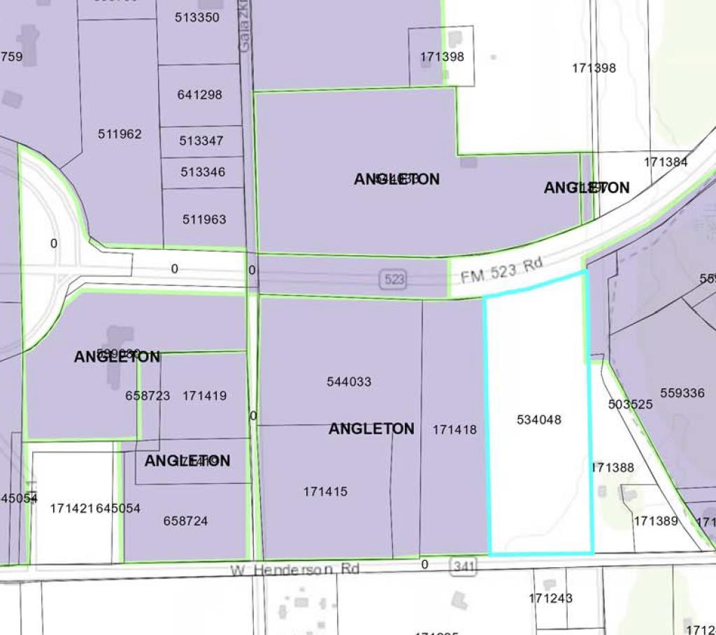 Notification Map/Property Owners *Map Note Properties shaded purple are in the City Limits.