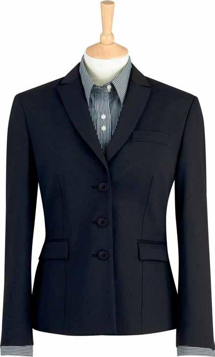 Hera Jacket (Black only) 3 button jacket, peaked lapels, 1 inside pocket, tailored back