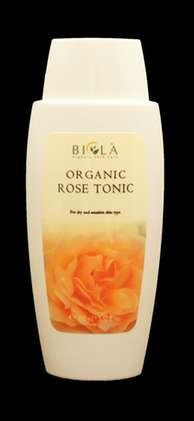 BIOLA828 ORGANIC ROSE TONIC Alcohol-free skin firming and soothing cleansing tonic for sensitive, normal and dry skin types. Wash it off after 1-2 minutes.