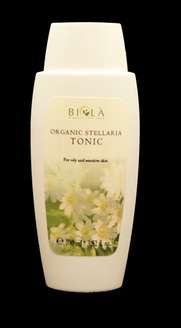 BIOLA808 ORGANIC STELLARIA TONIC This is a tonic for the alcohol-free cleansing and toning of sensitive skin Nourishes and gently cleans facial