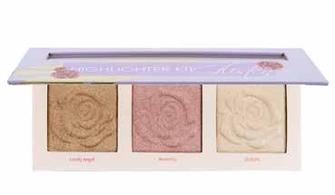 Kit will give you a heavenly   3 highlighter shades / for light to deep skin tones