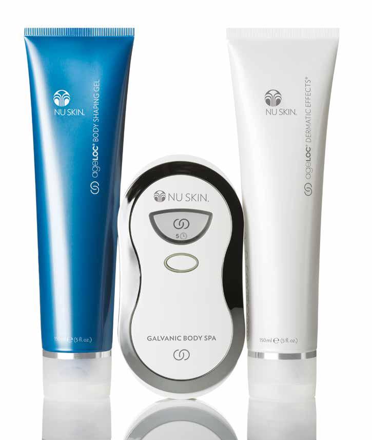 abdomen and thighs. The ageloc Galvanic Body Spa also helps stimulate, purify and refresh your skin to reduce the visible signs of ageing. Item No.