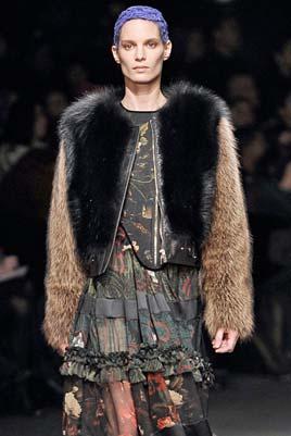 Givenchy The bomber jacket started to emerge as a new fur silhouette