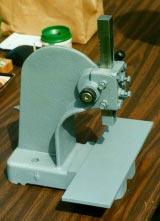Custom Made Leather Press Bob Shinaberger used his skills as a machinist