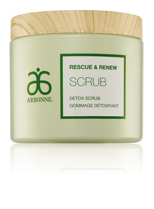 DETOX SCRUB Benefits Pure, aromatic essential oils from grapefruit and orange are known to create a sense of energy and increased invigorations Vitamin E, with antioxidant properties, helps protect
