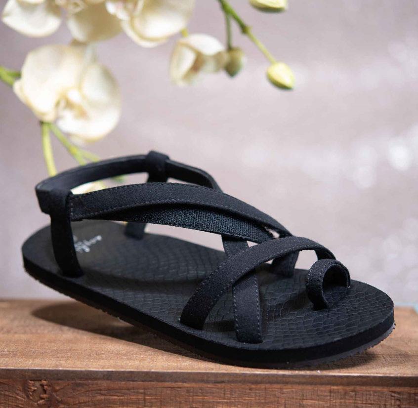 CASUAL AND SPORTY, THESE SANDALS FEATURE A SOFT FABRIC UPPER WITH