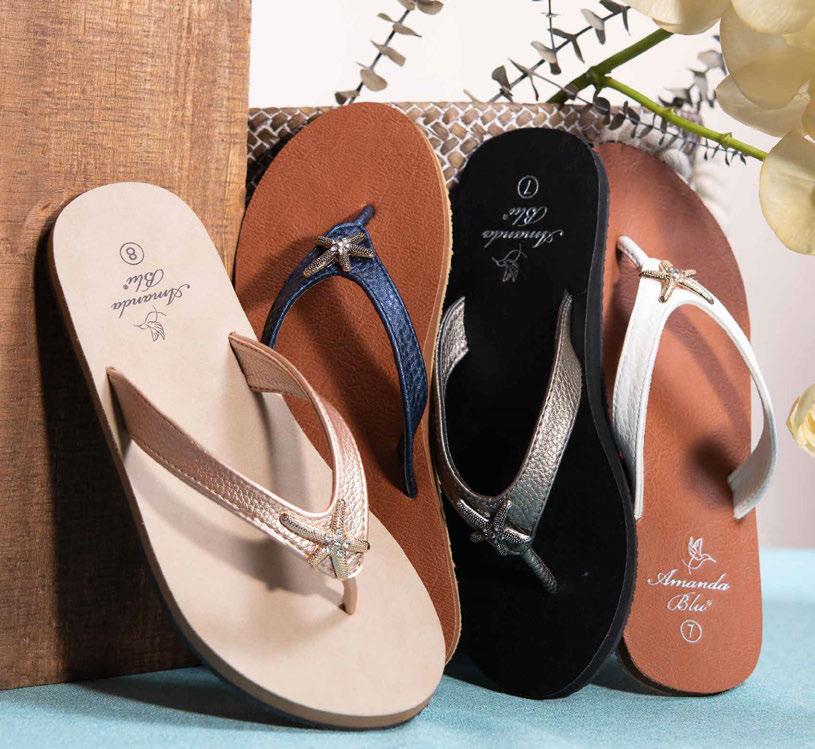 SOLES ARE MADE OF OUR FAMOUS WANDERLUST EVA WITH ARCH SUPPORT FOR ALL DAY COMFORT.
