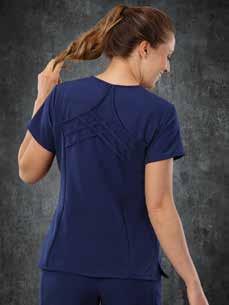 Athletic inspired crisscross back detail Move-with-you side vents