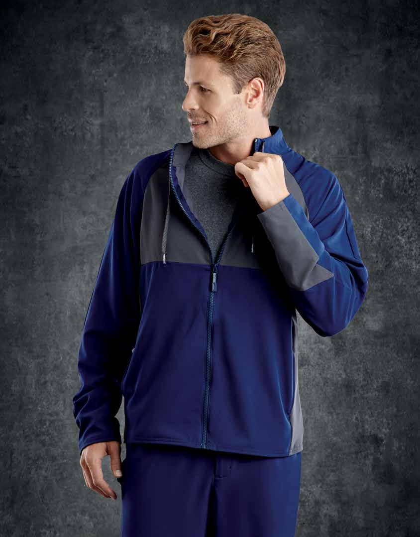 MEN S REFLECTech JACKET Athletic fit with raglan style sleeves and stand up tie collar REFLECTech fabric keeps you comfortable in cool conditions Full zipper closure with reflective zipper pull Two