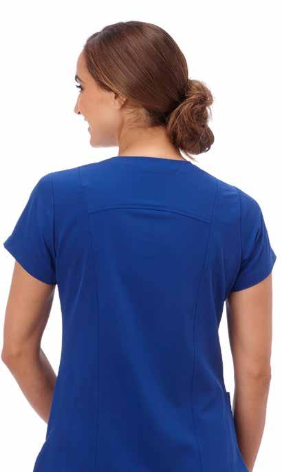 security pocket with zipper Side seam hem venting means easy all-day movement TRI-BLEND FABRIC: 72% polyester, 21% rayon, 7%