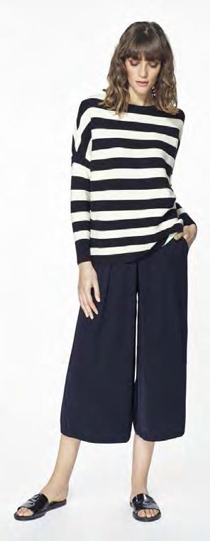 Ribbed jumper with stripes Black and