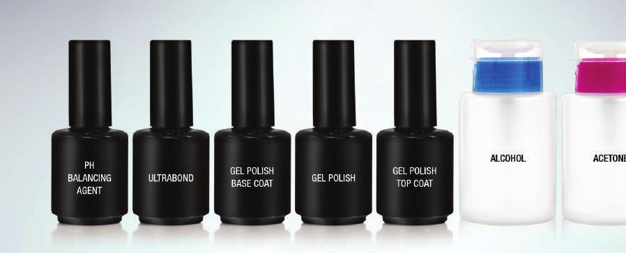 Gel Polish characteristics formula: Gel polish is specially designed for professionals using Monomer Liquid and Polymer. It creates a formula which catalize under the UV light creating a thick film.