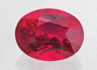 Figure 33. This 10.75 ct ruby from Winza has no fissures and shows no indications of heating. Courtesy of Gemburi Co., Chanthaburi, Thailand; photo by H. A. Hänni, SSEF.