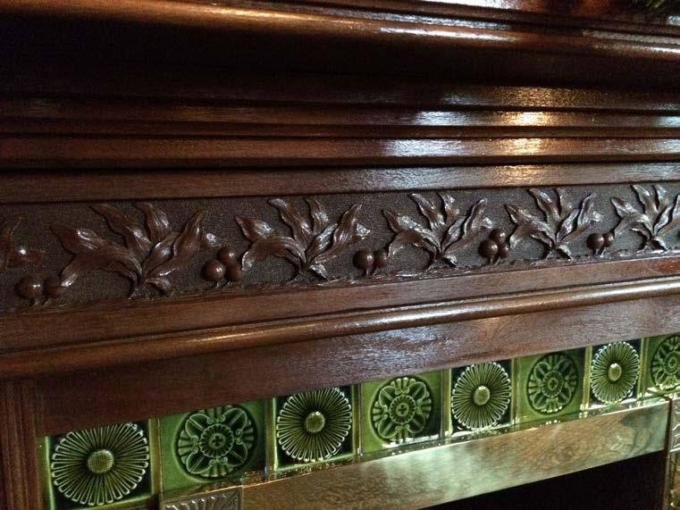 A fireplace in the Campbell House. By now, you know I adore gorgeous woodwork!