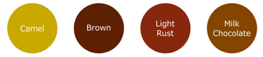 Your Brown Your version of Brown are the colors that will work best for your basic clothing. Wear warm chocolate browns and camel as pants, skirts, jackets, tops and dresses.